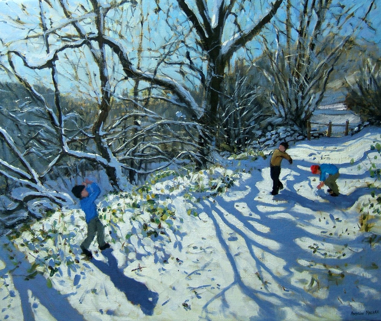 Koulovačka, Derbyshire (olej na plátně) od Andrew Macara