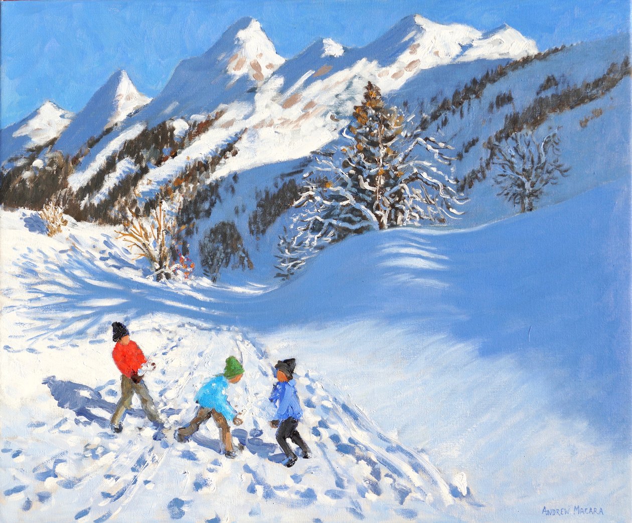 Snowballing, La Clusaz, Francie od Andrew Macara