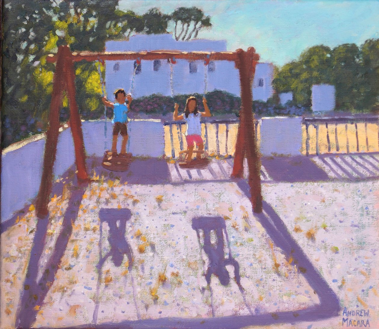 Letní houpačka,Folegandros,Řecké ostrovy,srpen 2017, od Andrew Macara