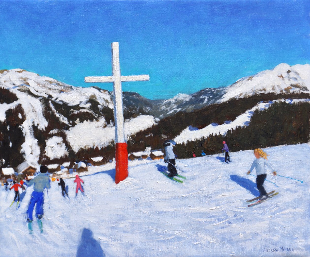 Kříž,Morzine,Francie, 2017 od Andrew Macara