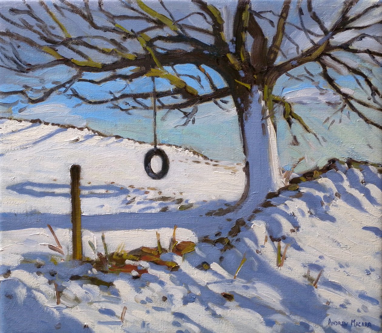 Houpačka, 2011 (olej na plátně) od Andrew Macara
