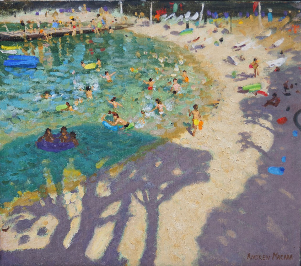 Stíny stromů, na pláži, poblíž Rovinje 2016 (2016) od Andrew Macara