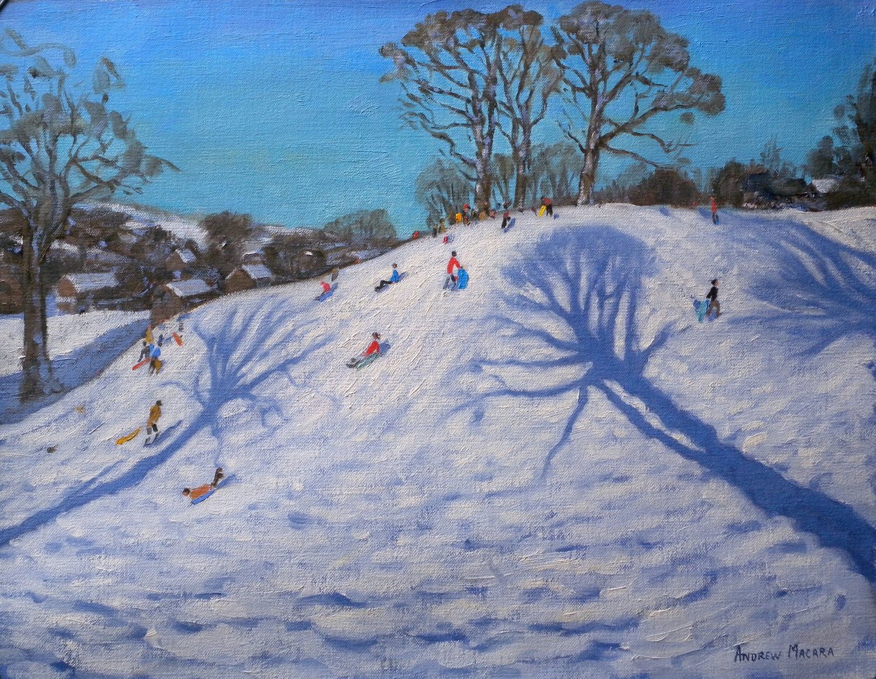 Stíny dvou stromů, Bolehill, Wirksworth, 2009 od Andrew Macara