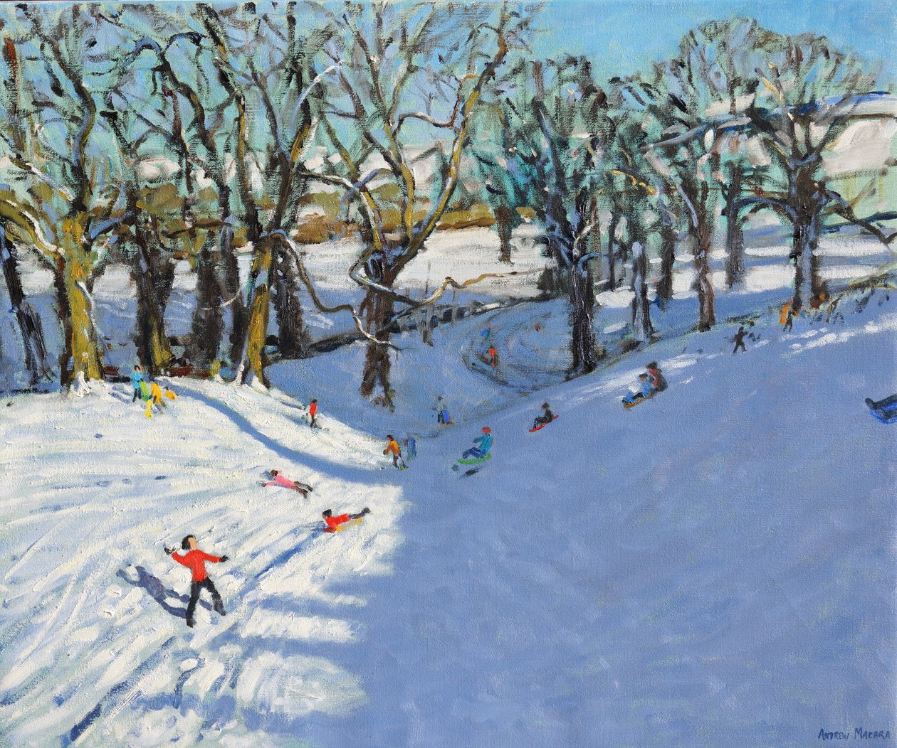 Winter, Rowsley, Derbyshire, 2014 od Andrew Macara
