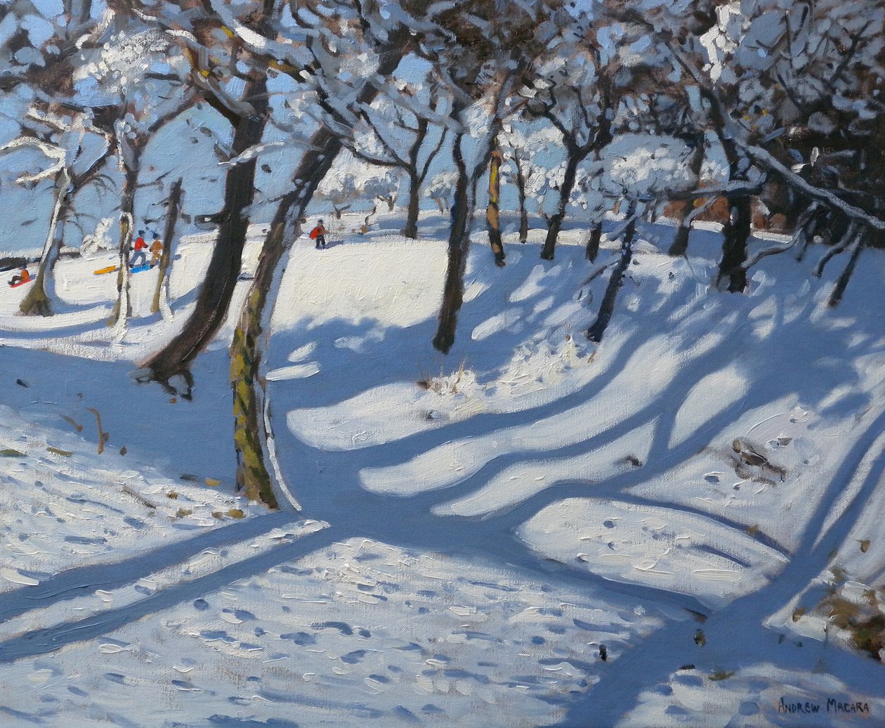Zima, Ladmanlow, 2010 (olej na plátně) od Andrew Macara