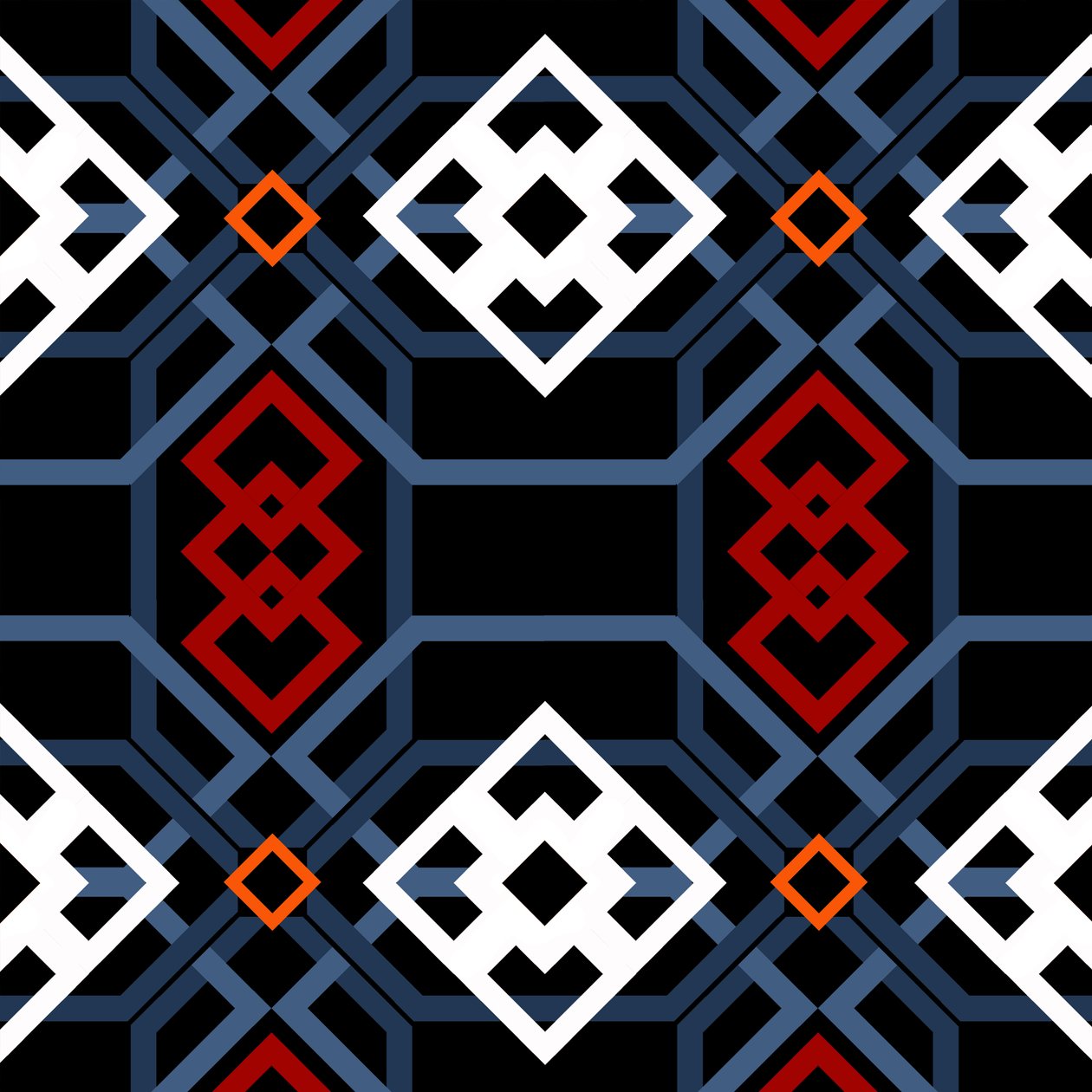 Andaluské geometrické, 2018, digitální od Andrew Watson