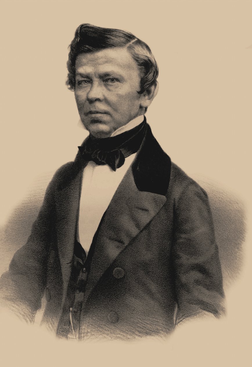 Portrét básníka Vladimíra Grigorieviče Benediktova 1807-1873, 1870 od Andrey Mikhaylovich Lushev