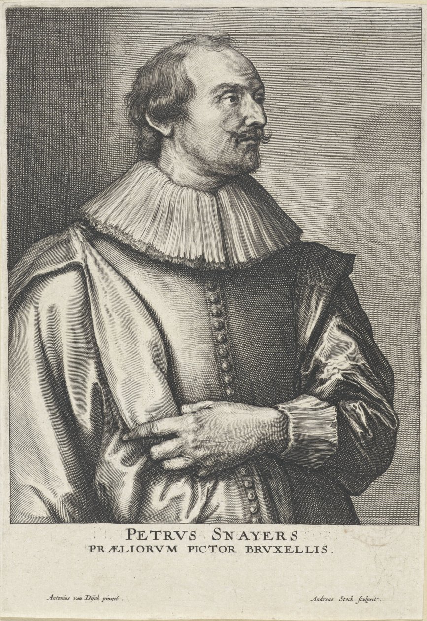 Portrét Pietera Snayerse od Andries Jacobsz Stock
