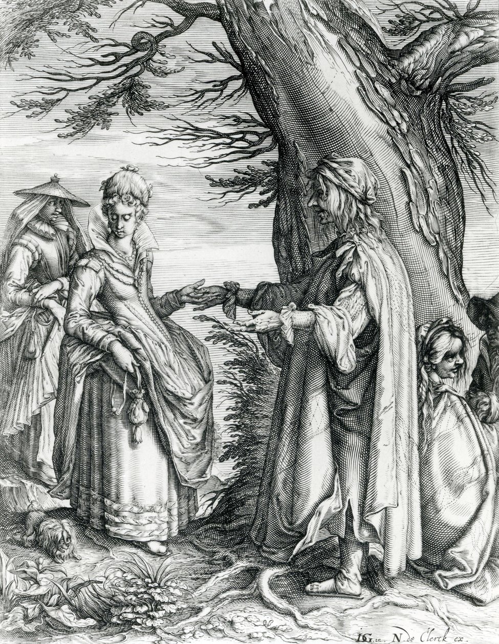 The Fortune Teller, c.1608 od Andries Jacobsz Stock