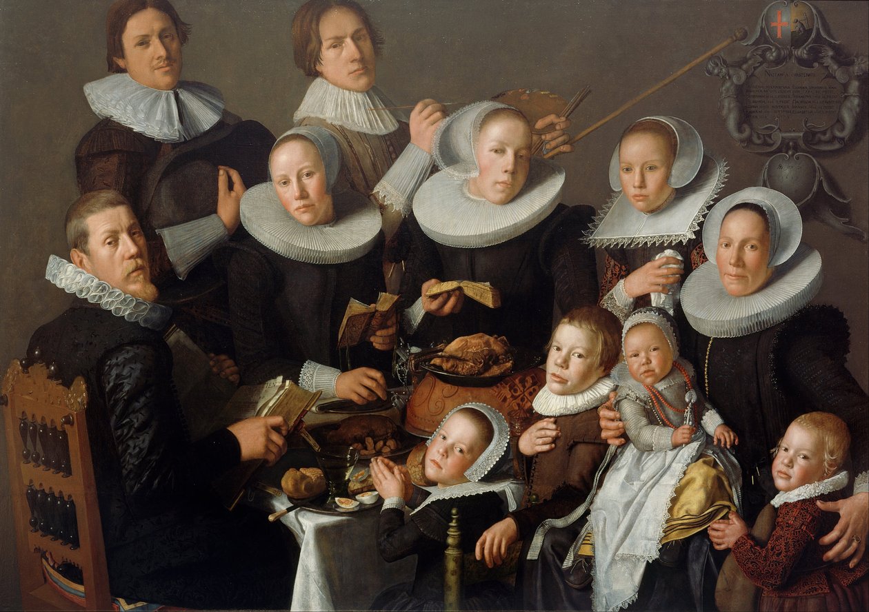 Portrét malíře Andriese van Bochovena a jeho rodiny, 1629 od Andries van Bochoven