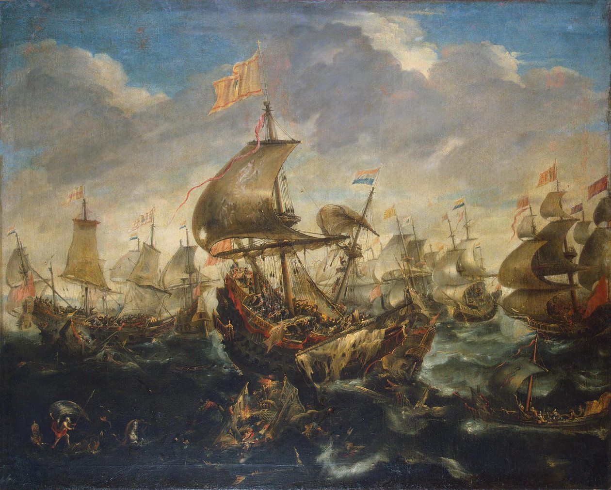 Bitva u Haarlemmermeeru 26. května 1573 20. let 17. století od Andries van Eertvelt