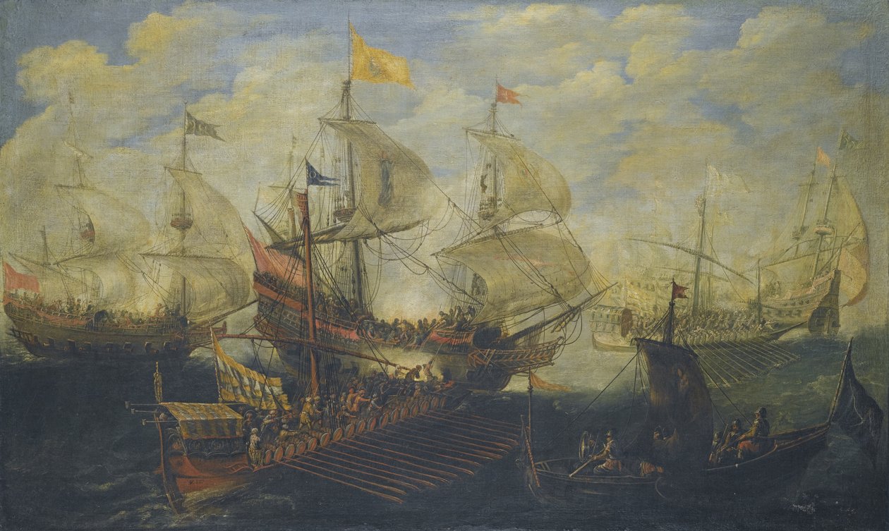 Bitva u Lepanta dne 7. října 1571 od Andries van Eertvelt