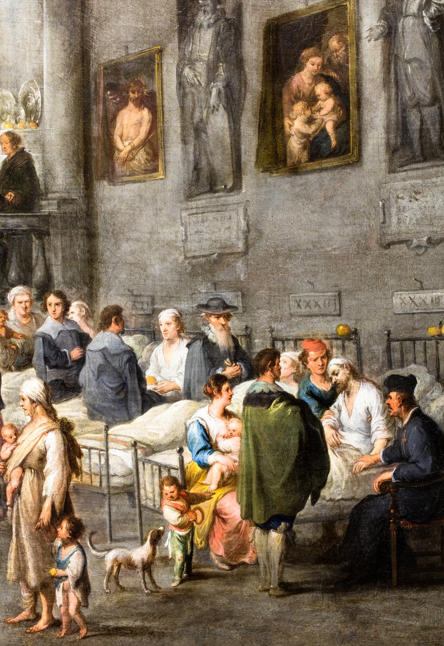 Pomoc nemocným, kolem roku 1640 (olej na plátně) od Andries van & Wael Cornelis de (1592 1667) Eertvelt