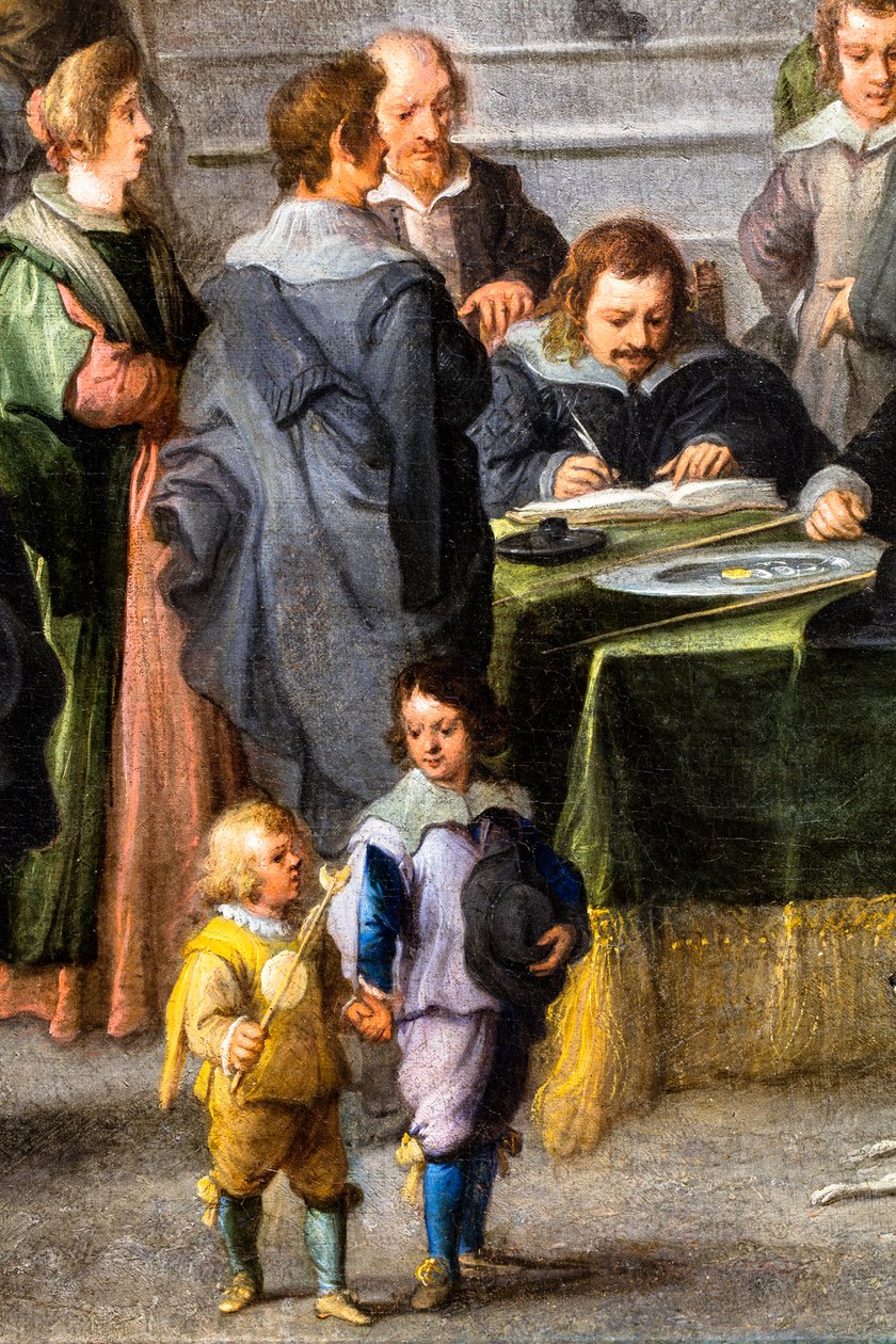 Pomoc nemocným, kolem roku 1640 (olej na plátně) od Andries van & Wael Cornelis de (1592 1667) Eertvelt