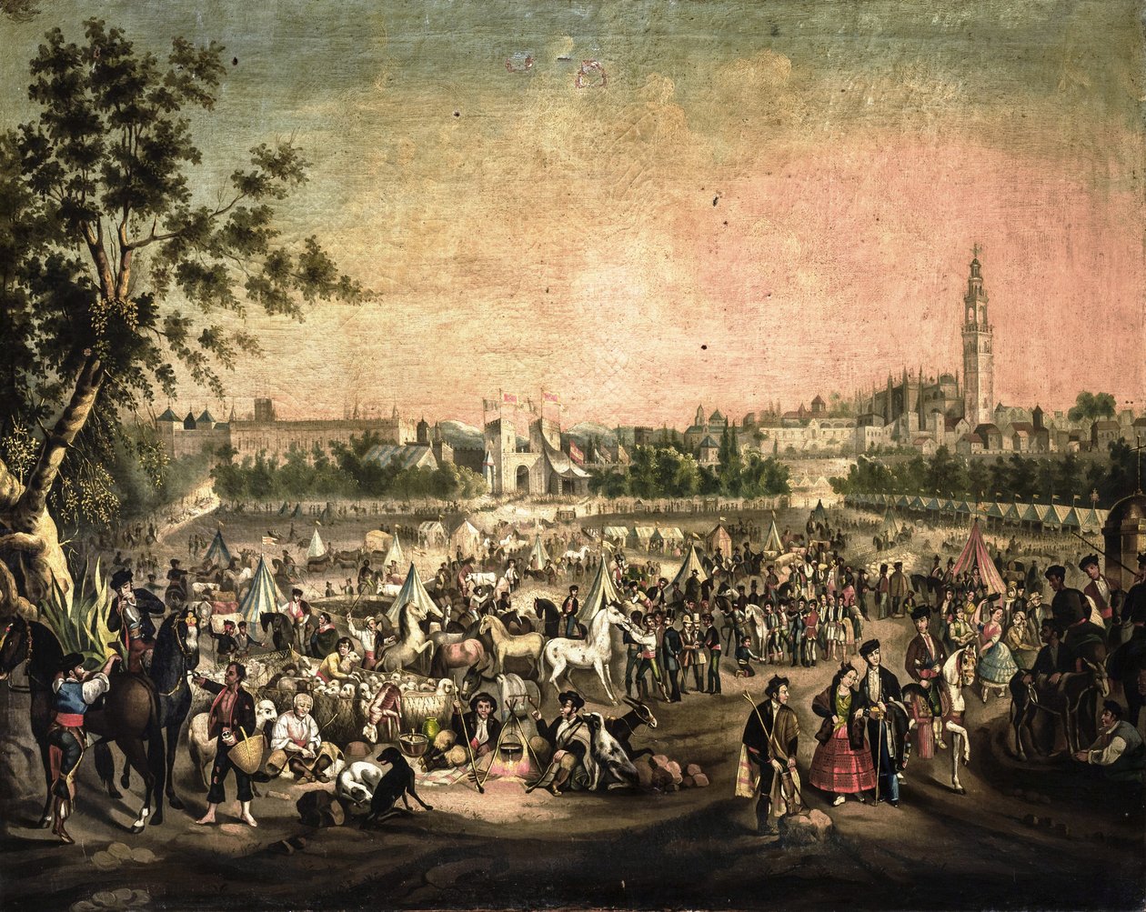 Sevillský veletrh od Andrés Cortés y Aguilar