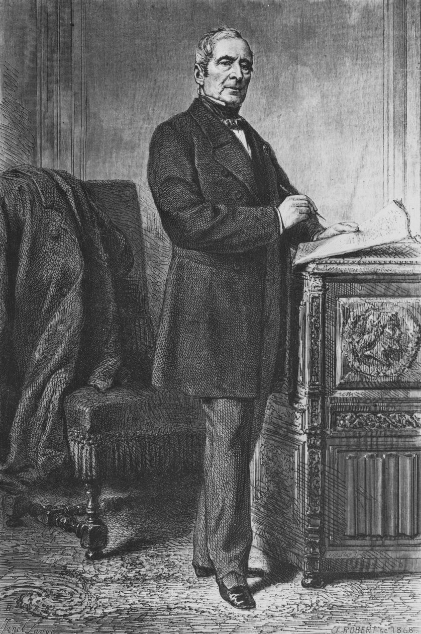 Alphonse de Lamartine od Ange Louis Janet