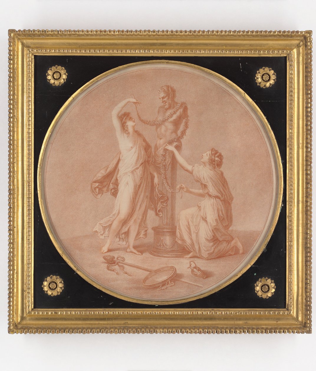 A Sacrifice to Pan, tisk vytvořil William Wynne Ryland, 1776 od Angelica Kauffmann