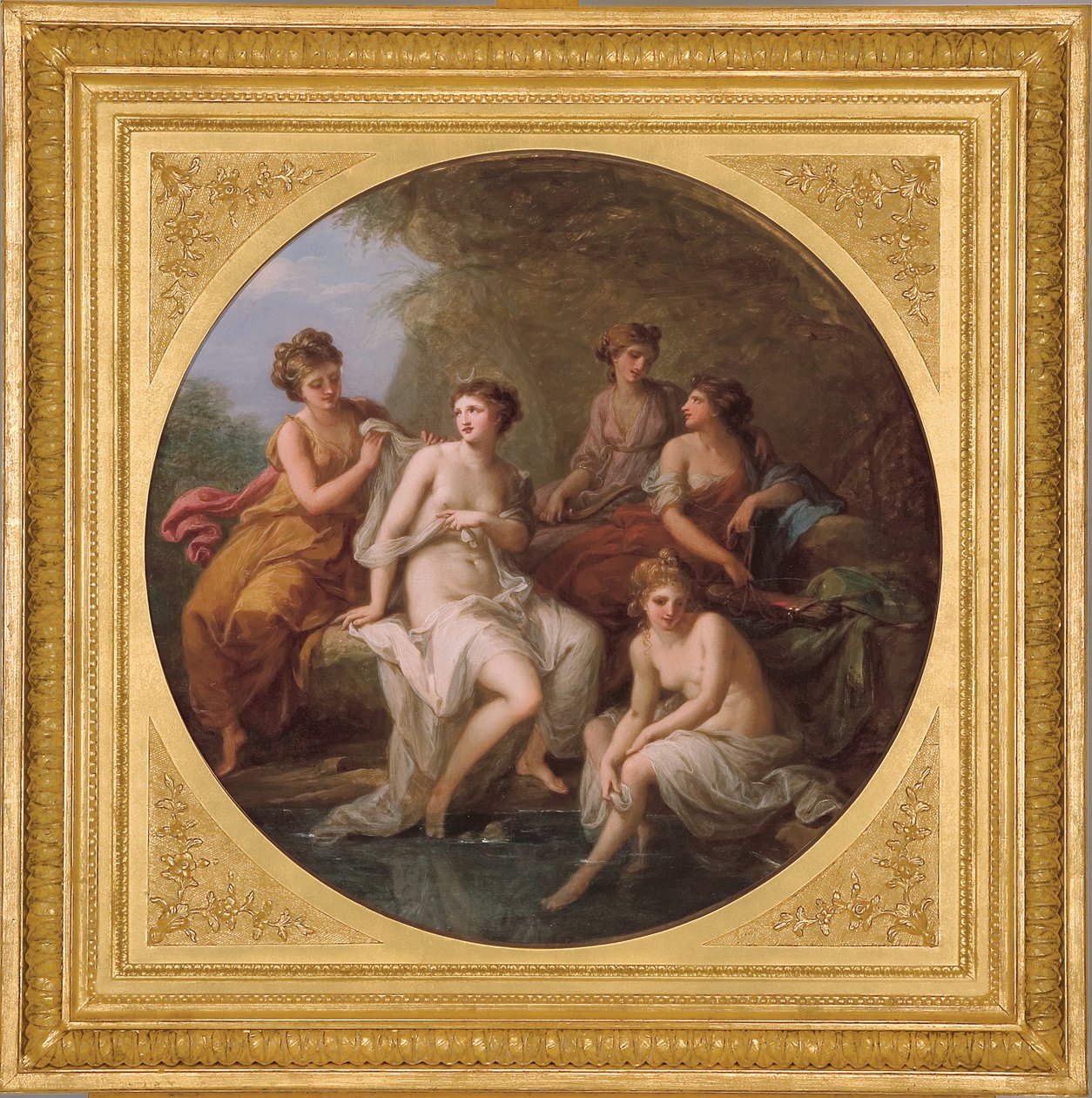 Diana a její nymfy se koupou od Angelica Kauffmann