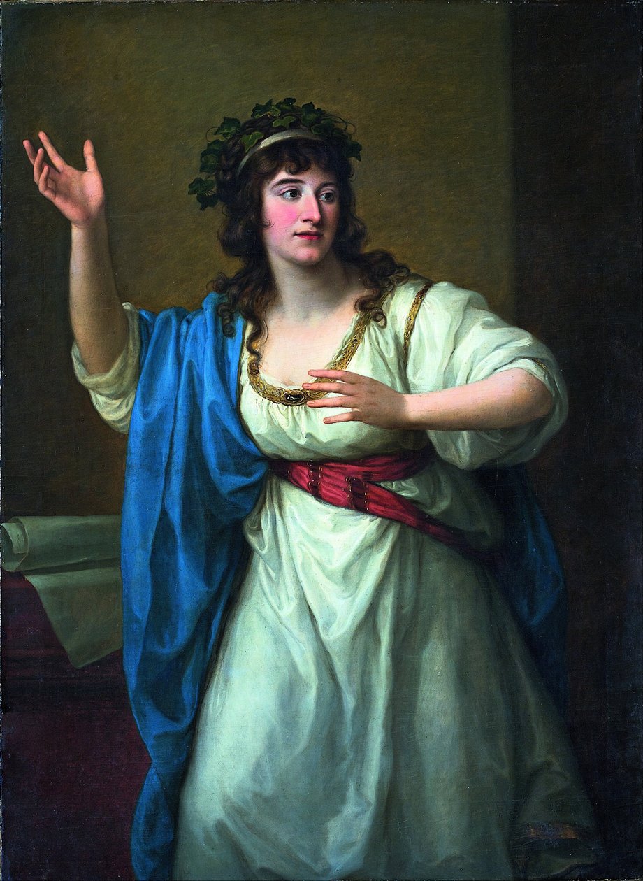 Portrét Impromptu Virtuoso Teresa Bandettini-Landucci z Luccy od Angelica Kauffmann