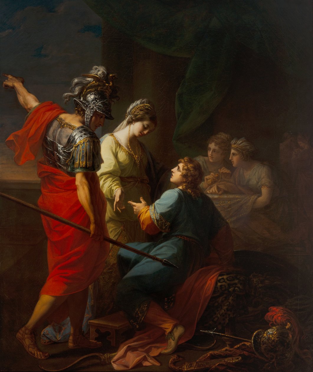 Hector, Paris a Helena od Angelica Kauffman