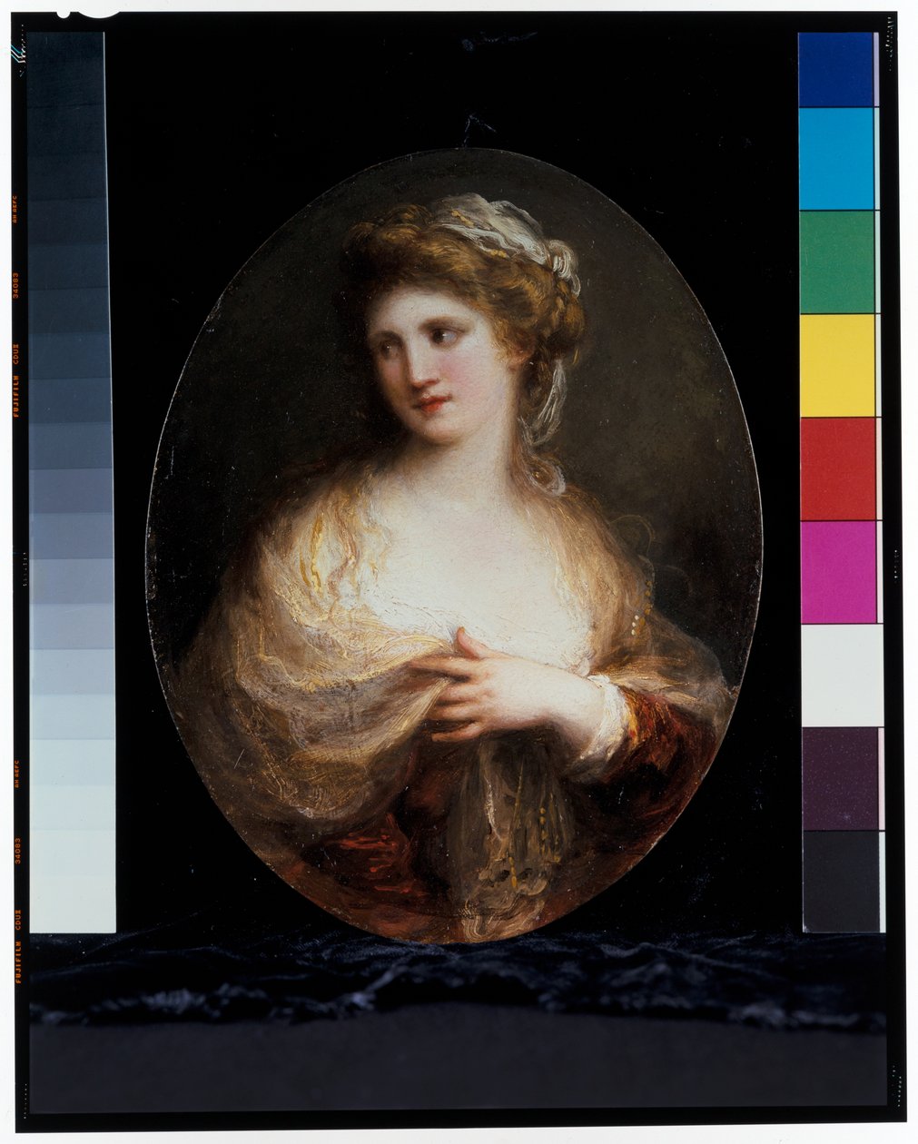 Portrét dámy ve žlutém šátku od Angelica Kauffman