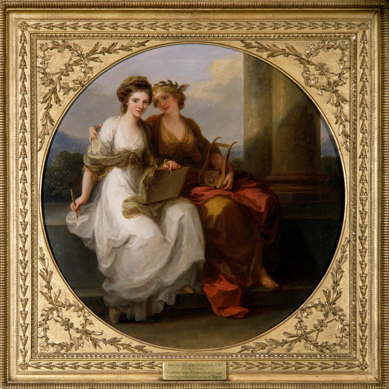 Umělec v charakteru designu (olej na plátně) od Angelica Kauffman