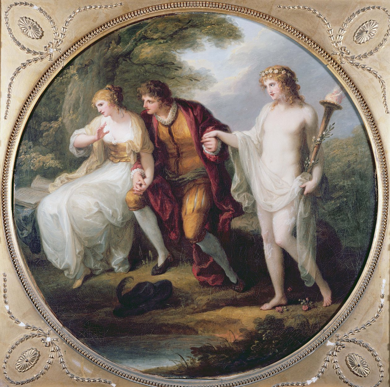 Abelard představuje Hymen Heloise od Angelica Kauffmann
