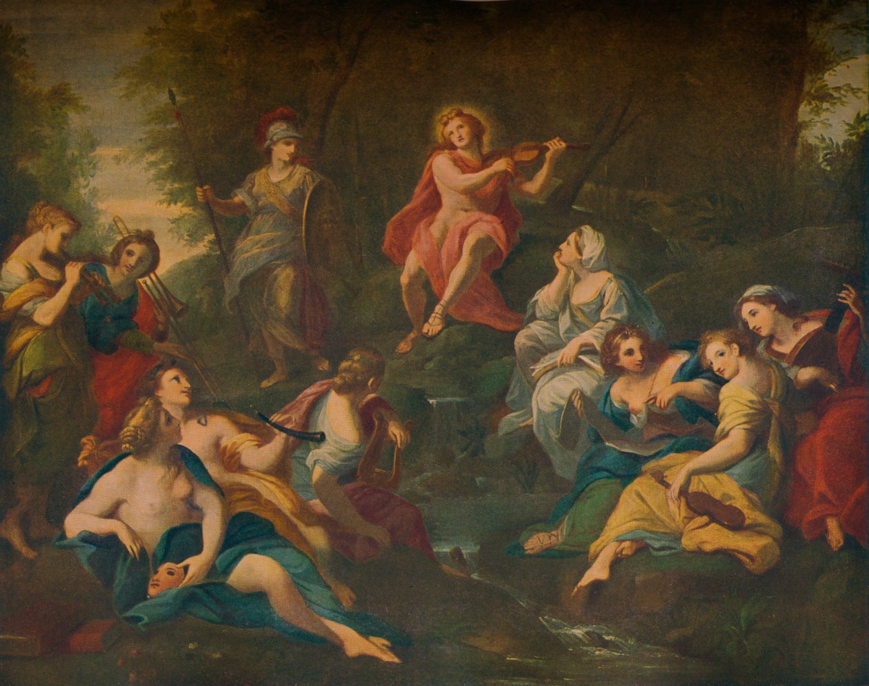 Apollo a múzy, 1772 od Angelica Kauffmann