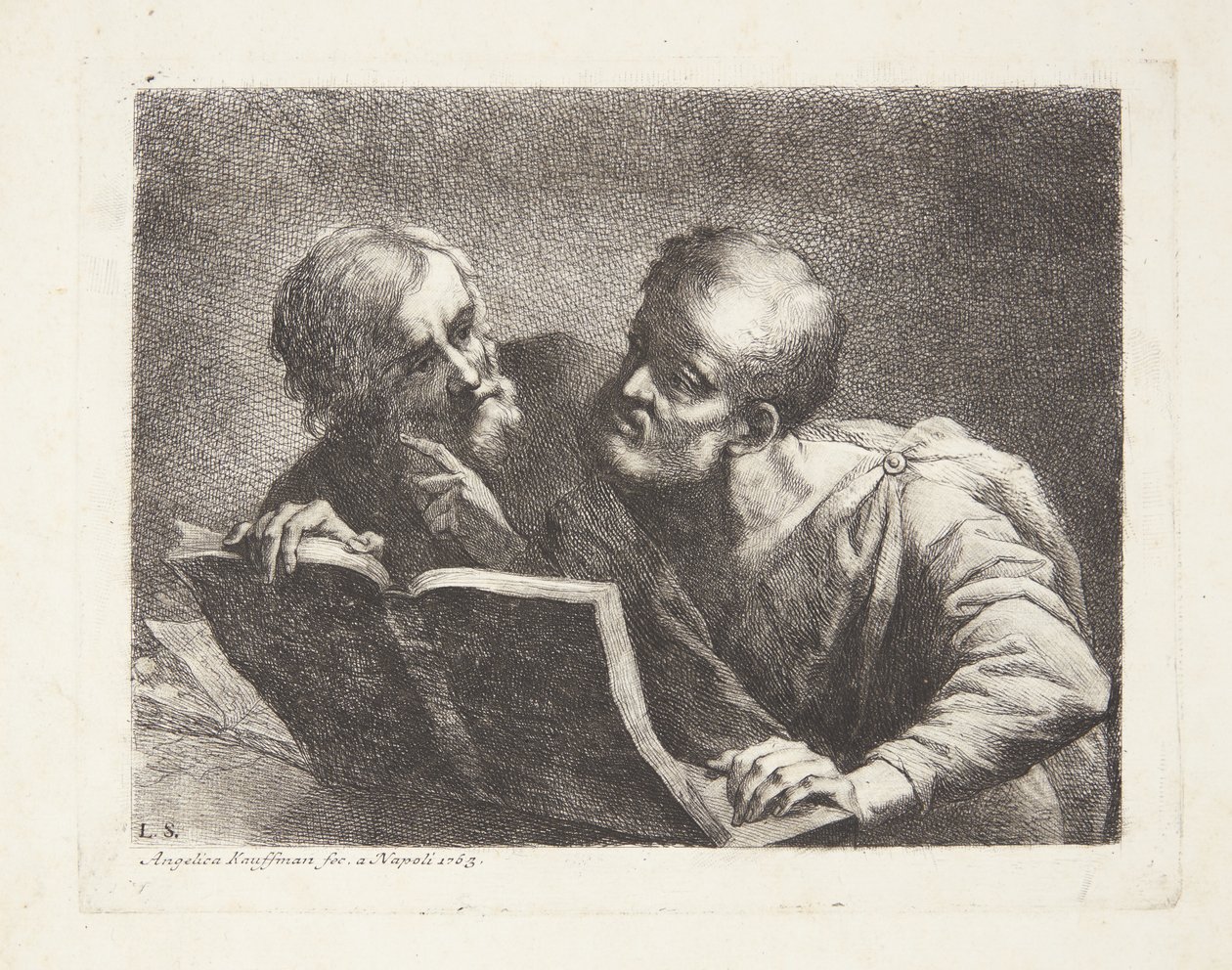 Dva staří studenti od Angelica Kauffmann