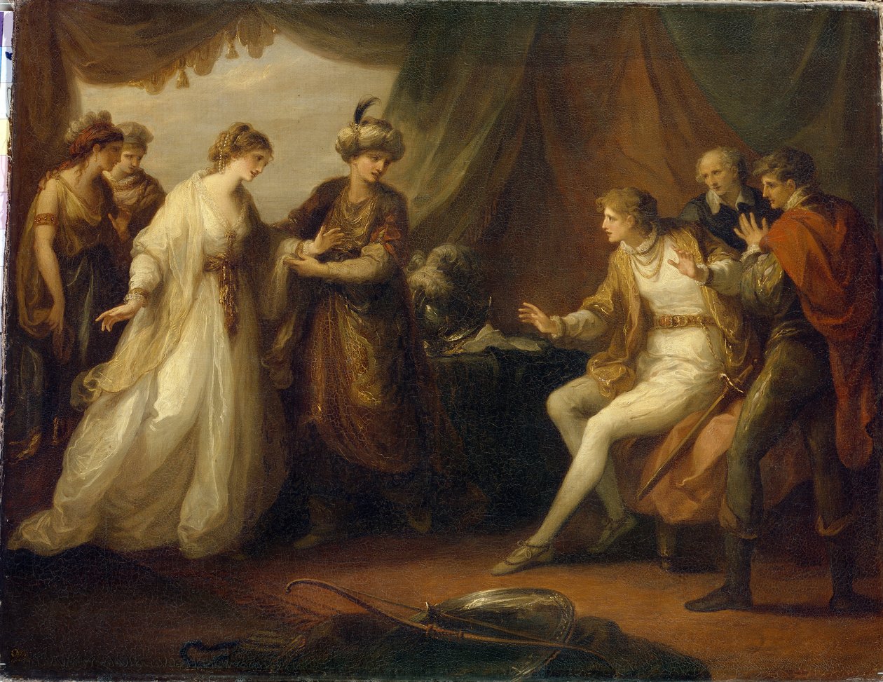 Eleanor vzkřísí (nebo Alienor Kastilie od Angelica Kauffmann