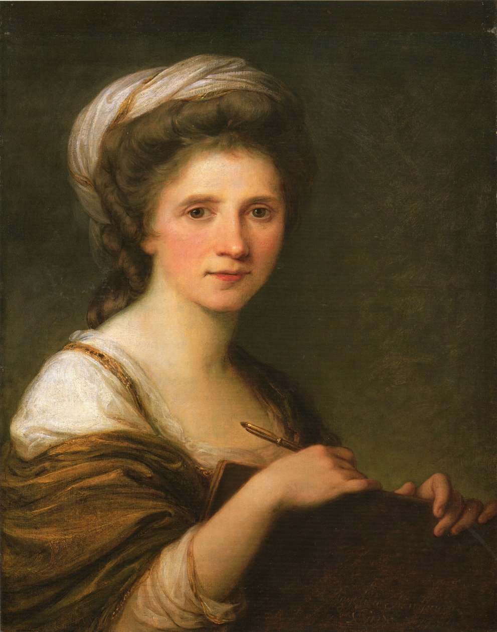Německy: Selbstbildnis Autoportrét od Angelica Kauffmann