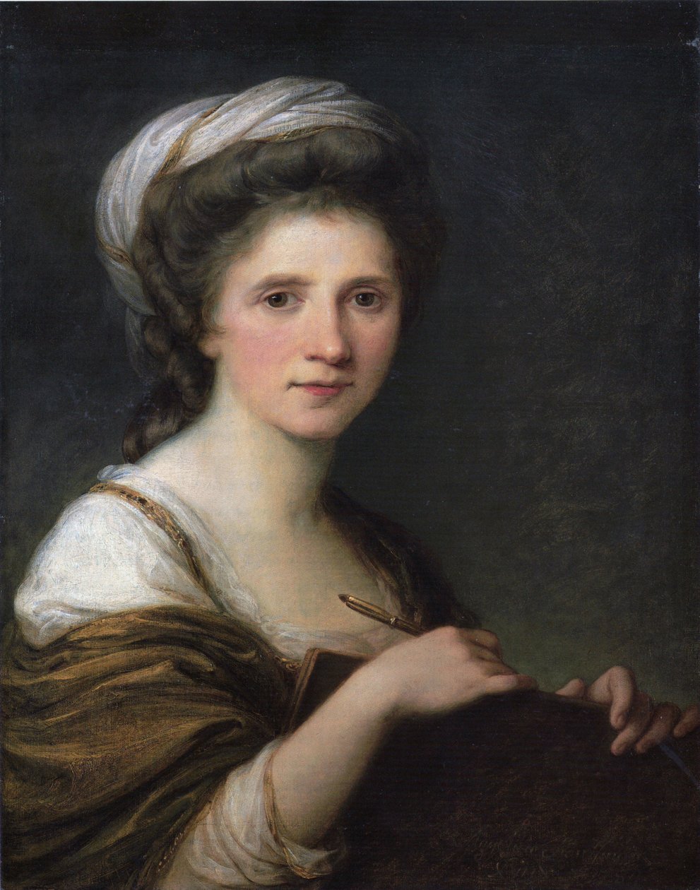 Německy: Selbstbildnis Autoportrét od Angelica Kauffmann