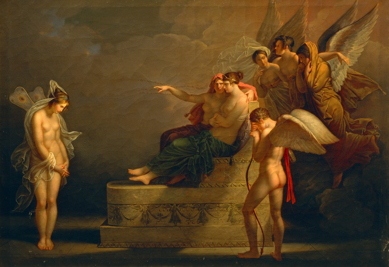 Legenda o Cupidovi a psychice od Angeliky Kauffmannové (1741-1807) od Angelica Kauffmann