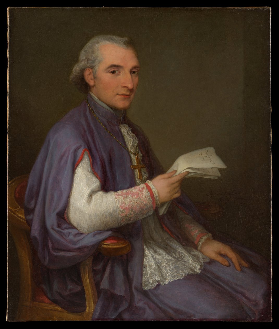 Monsignor Giuseppe Spina (1756–1828) od Angelica Kauffmann