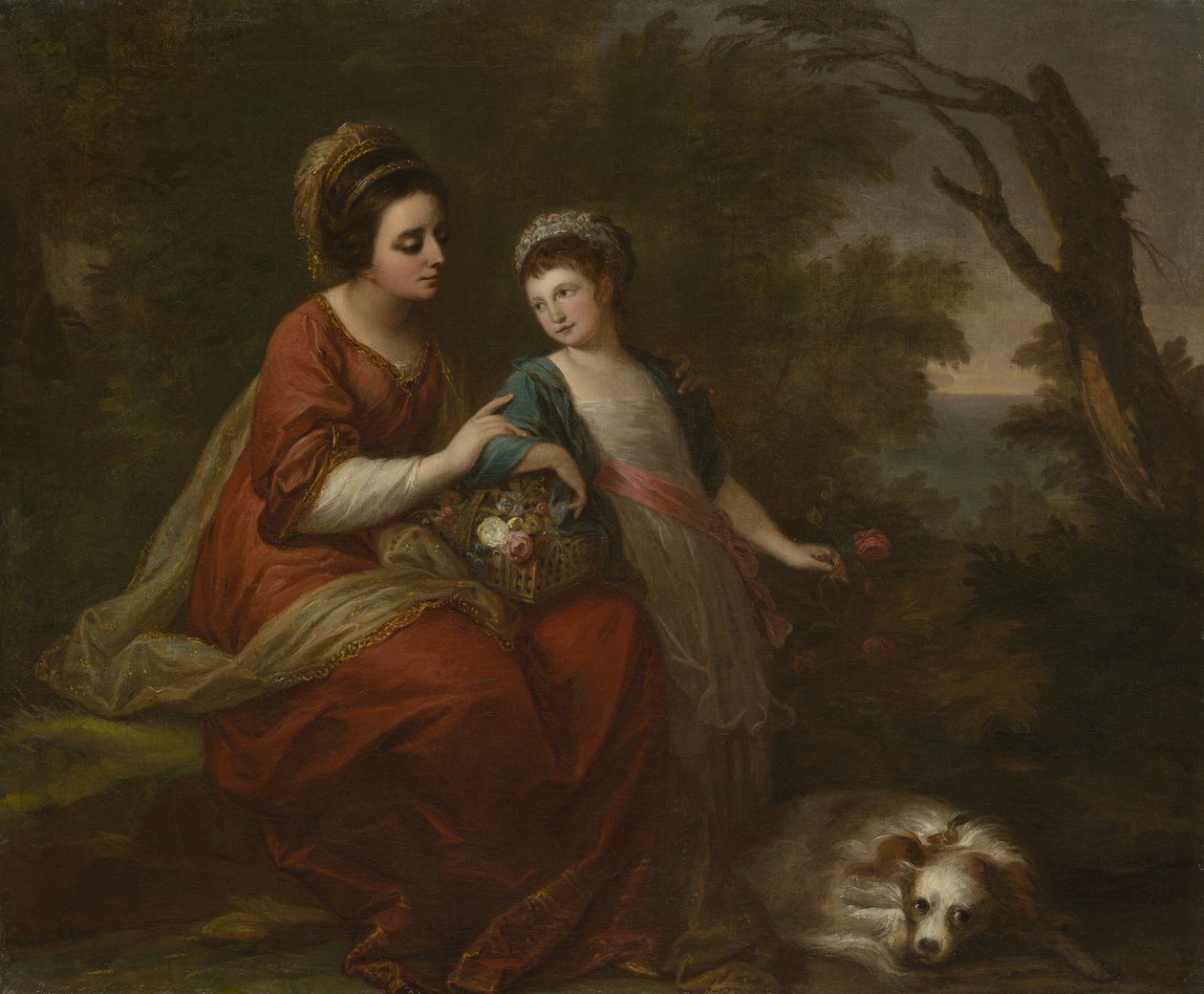Paní Hugh Morgan a její dcera, kolem roku 1771 (olej na plátně) od Angelica Kauffmann