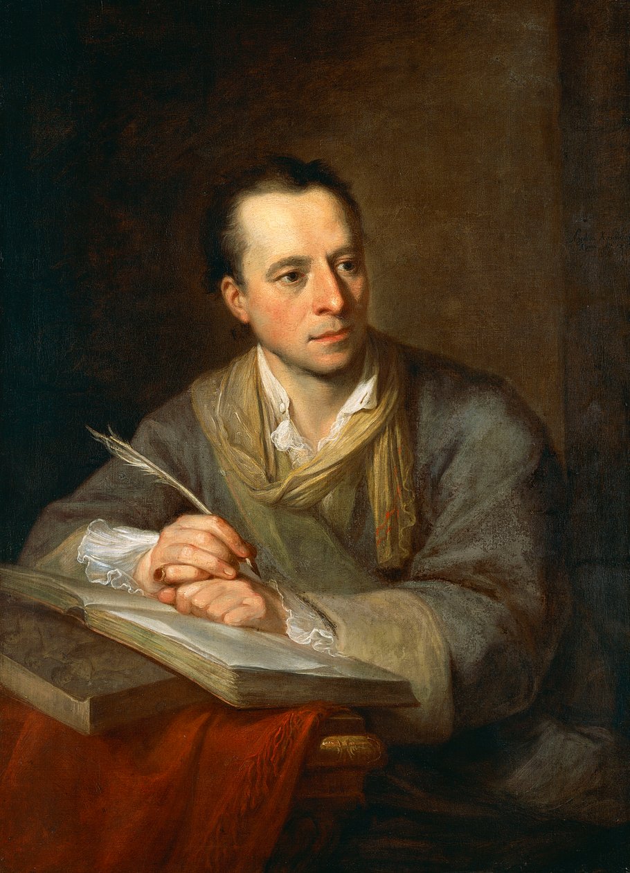 Portrét Johanna Joachima Winckelmanna (Stendal 1717-Trieste 1768), německého archeologa a historika umění od Angelica Kauffmann