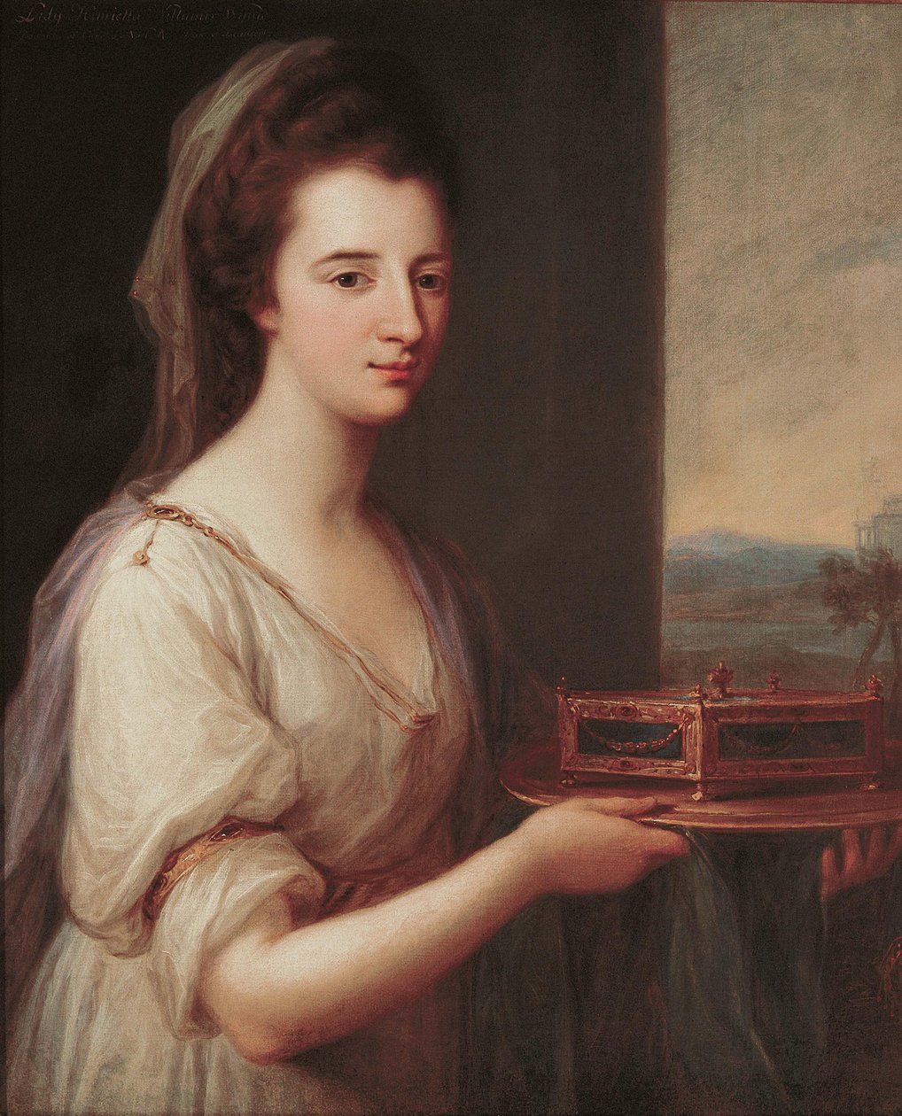 Portrét lady Henrietta Williams-Wynn, cca 1769. od Angelica Kauffmann