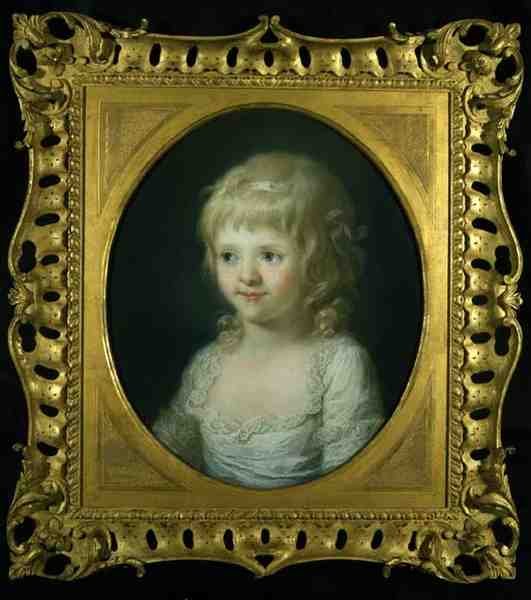 Portrét slečny Francis Lust (olej na plátně) od Angelica Kauffmann