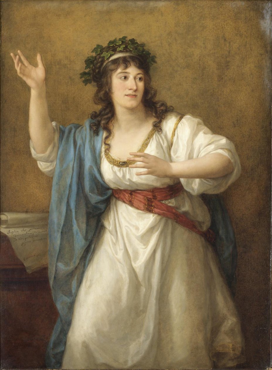 Portrét básnířky Teresy Bandettini-Landucci 1763-1837 od Angelica Kauffmann