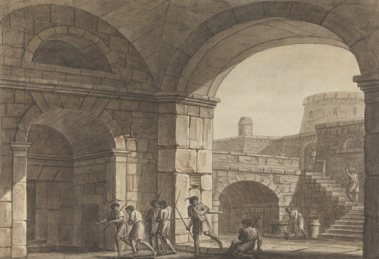 Scéna v římském vězení od Angelica Kauffmann