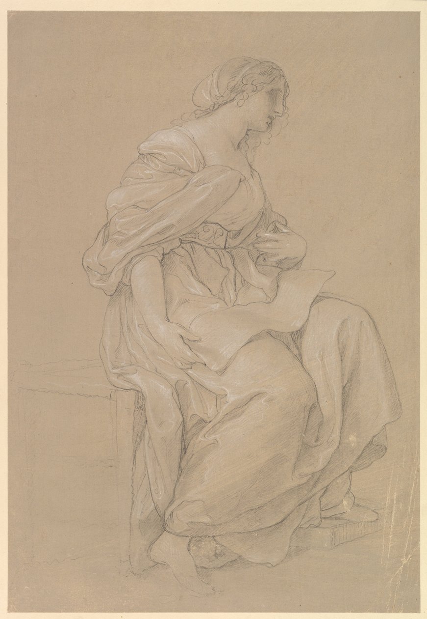 Studie sedící ženy od Angelica Kauffmann