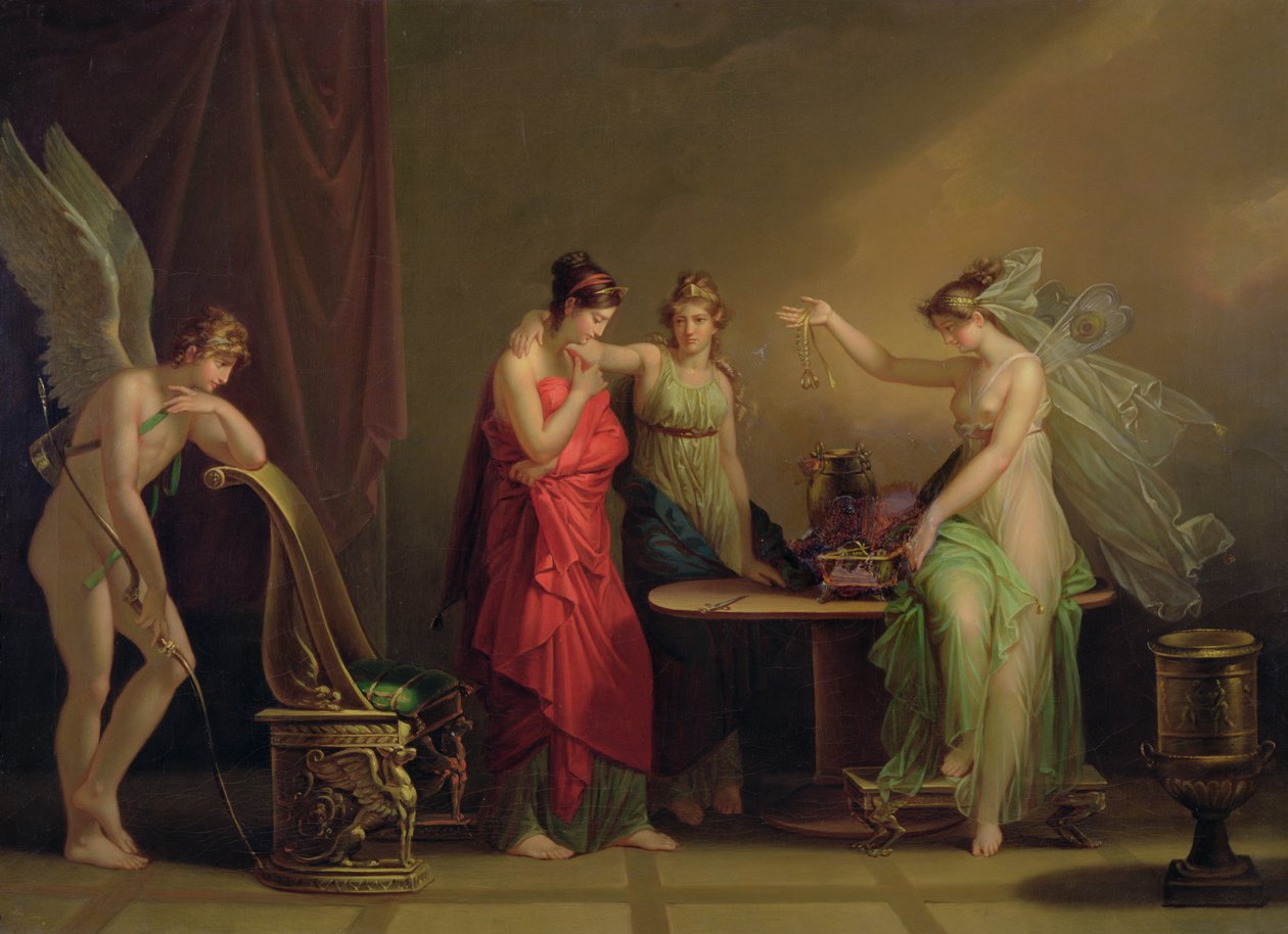 Legenda o Amorovi a Psyché od Angelica Kauffmann