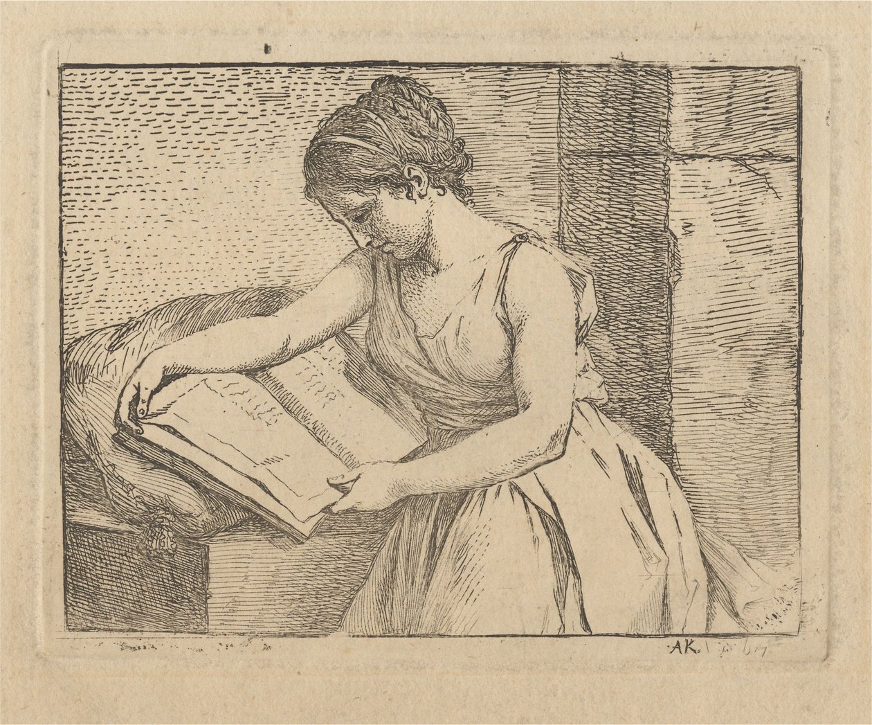 Čtoucí žena od Angelica Kauffmann