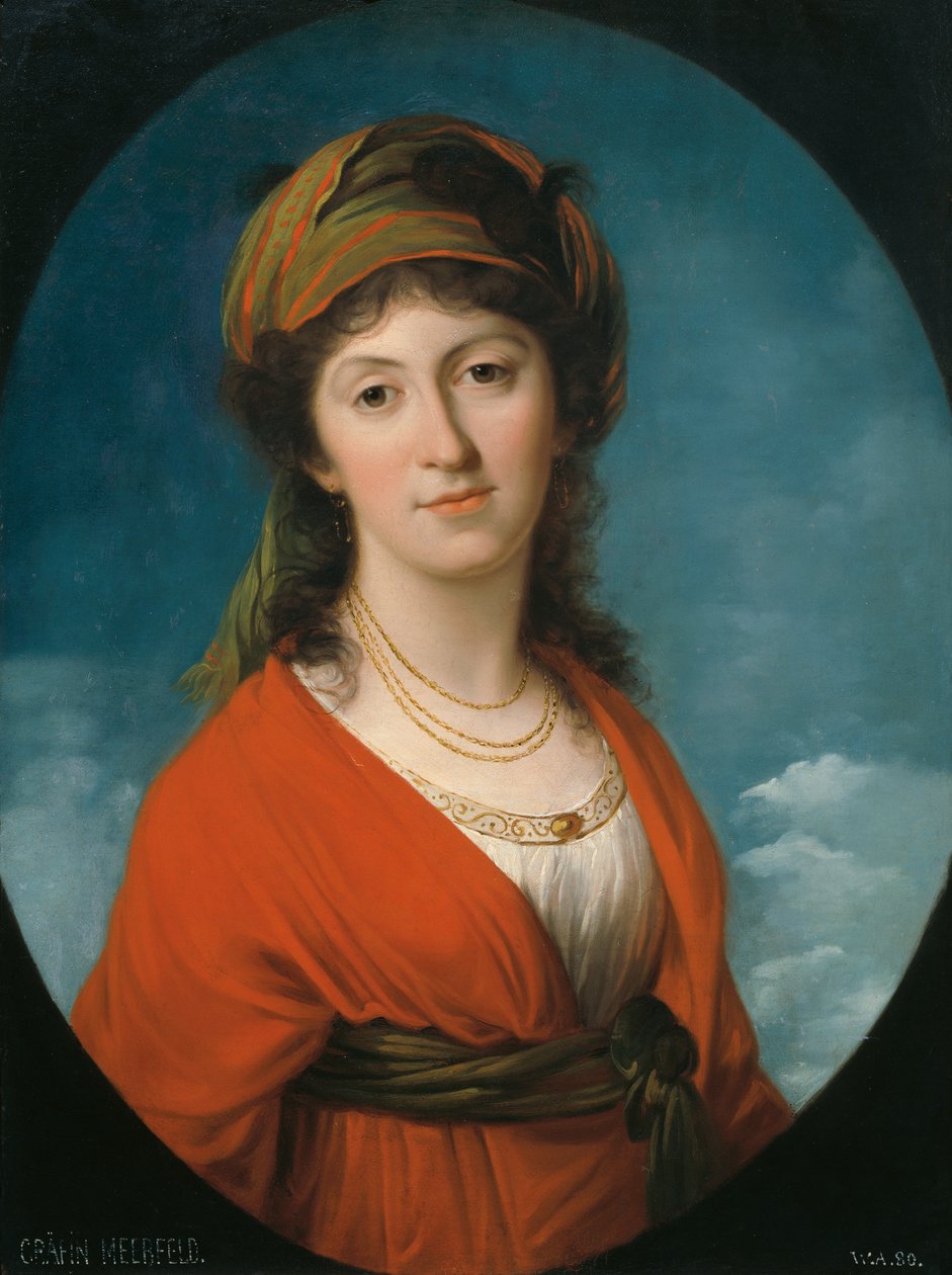 Marie Therese hraběnka Meerfeldová, rozená hraběnka Dietrichsteinová od Angelica Kauffmann
