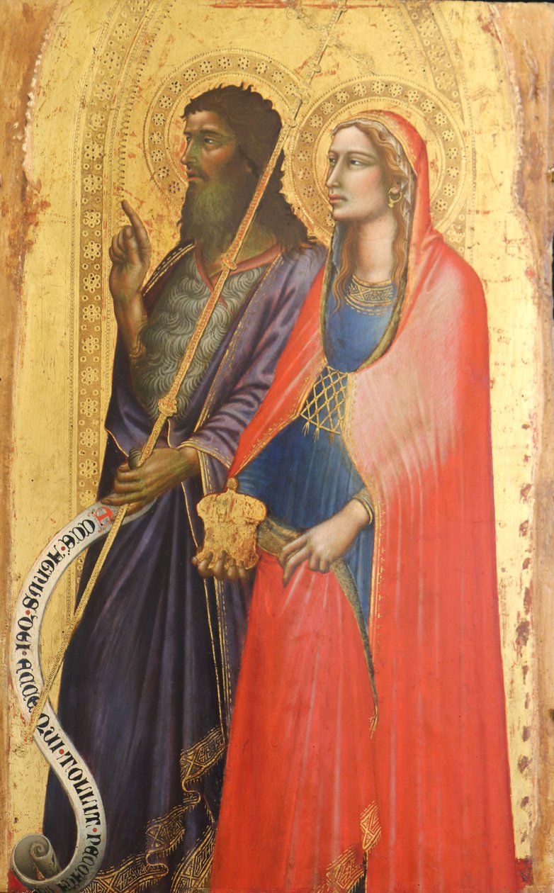 Svatý Jan Křtitel a svatá Magdaléna od Angelo di Puccinelli