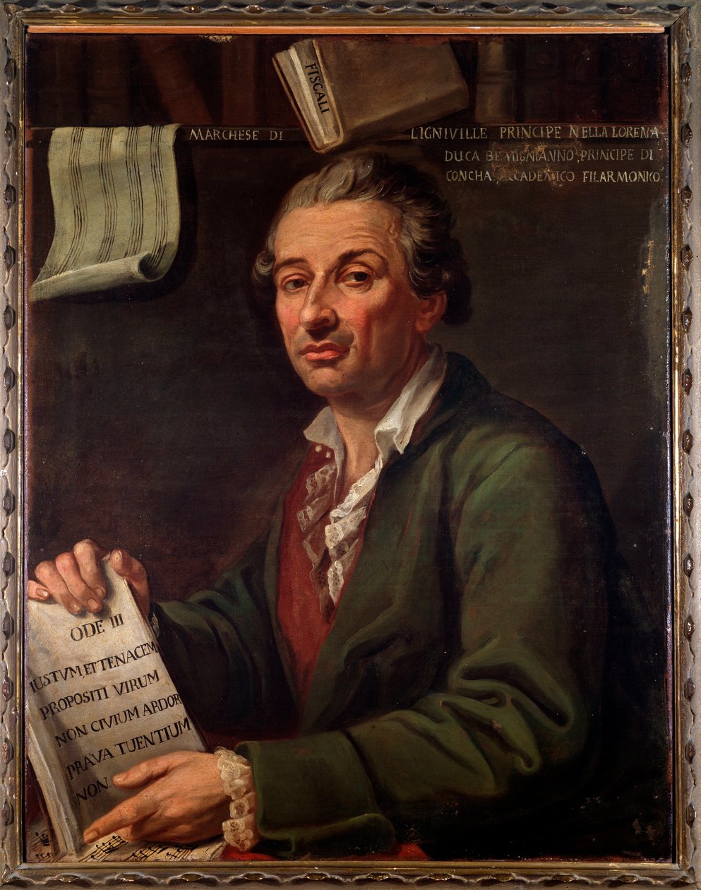 Portrét Pierra Eugena Francoise, markýze z Ligniville (malba od Angelo Crescimbeni