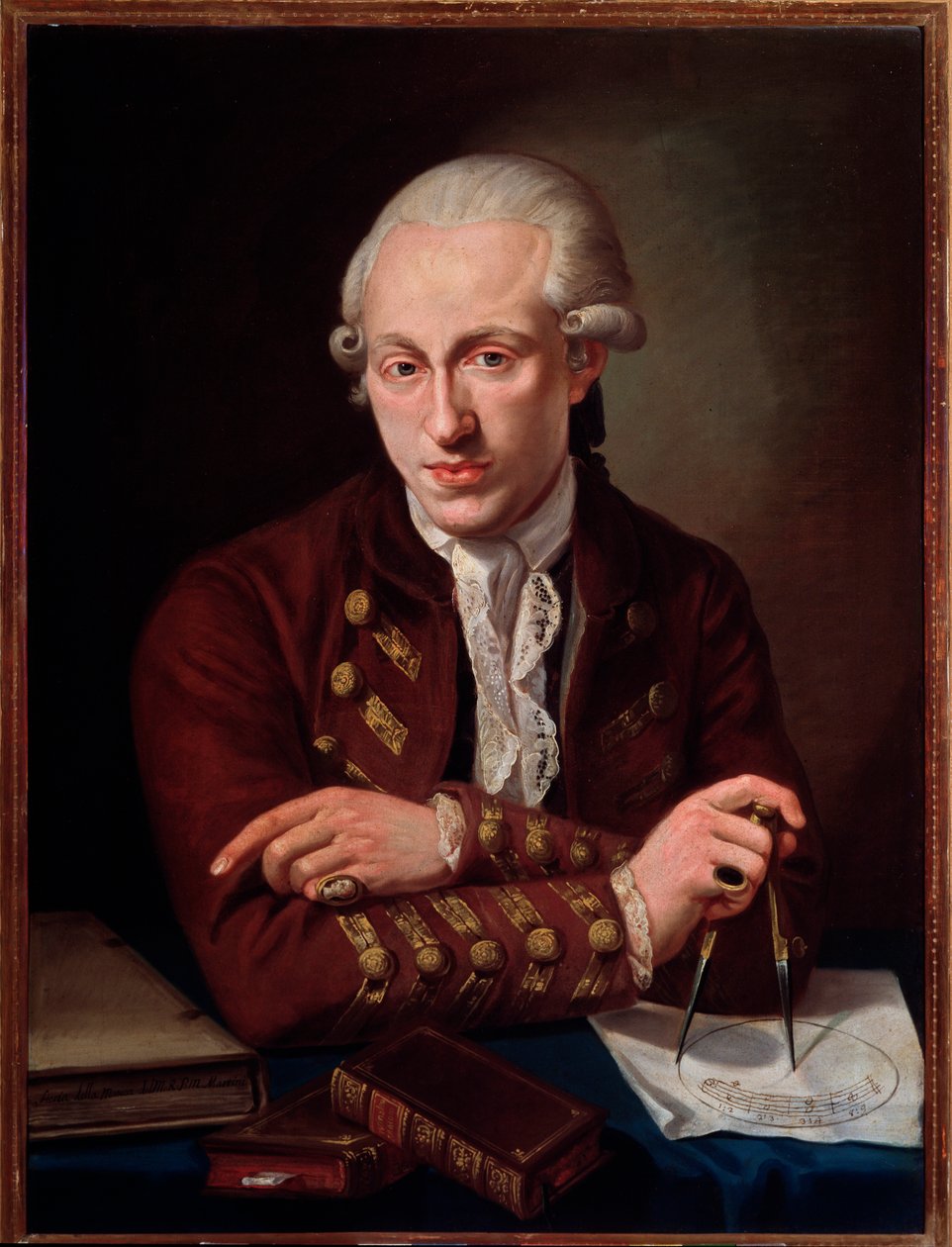 Portrét Thomase Christiana Walthera (1749-1788), dánského skladatele. od Angelo Crescimbeni