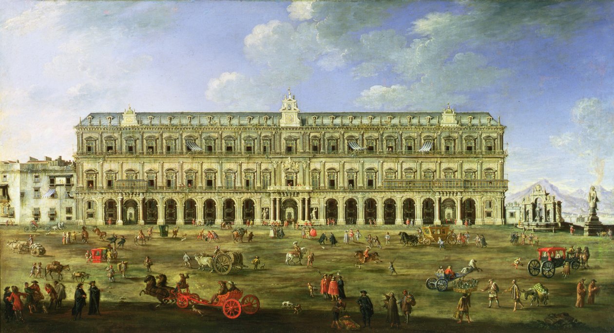 Pohled na Neapolský palác od Angelo Maria Costa