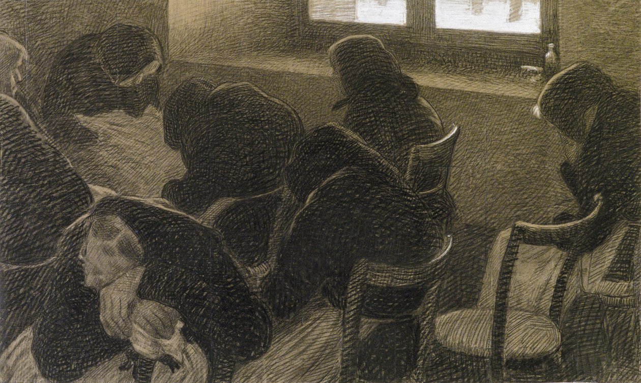 Zimní siesta, c. 1902. od Angelo Morbelli