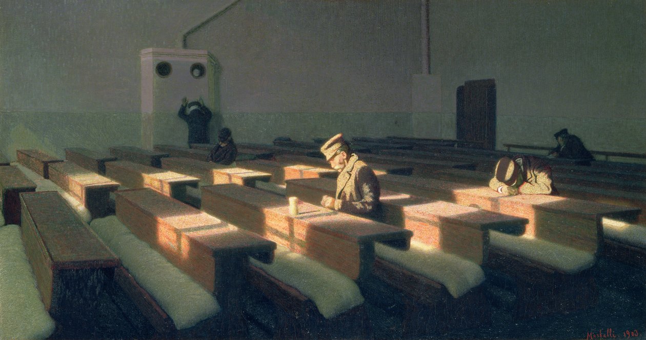 Vánoce těch, co zůstali, 1903 od Angelo Morbelli